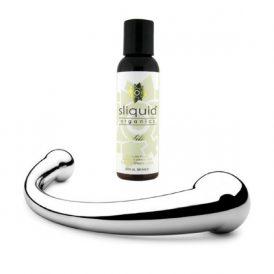 Hey Epiphora Njoy Pure Wand Sliquid Organics Silk Lube 2 oz Bundle