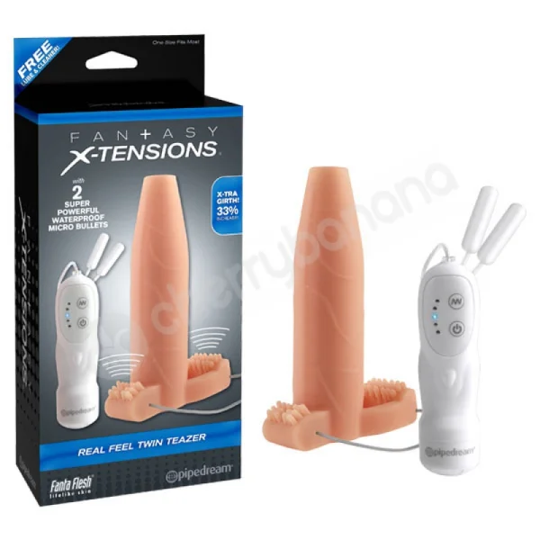 Fantasy X-tensions Real Feel Twin Teazer Penis Sleeve