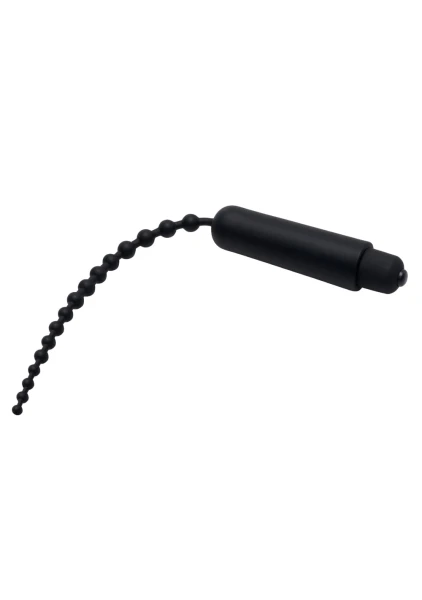 Dark Rod Vibrating Beaded Silicone Sound