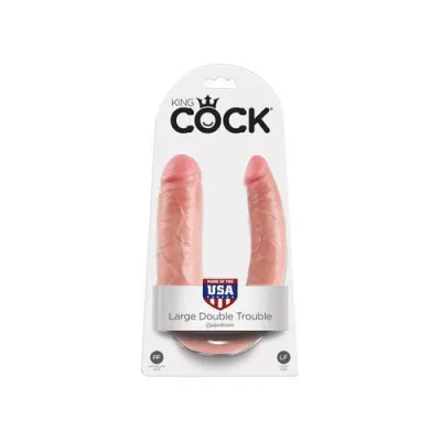 King Cock Double Trouble Large Flesh