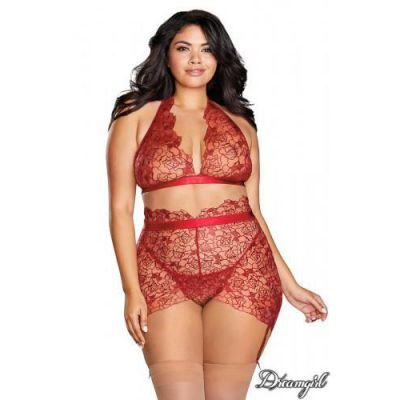 Bra Garterskirt G String 1XL