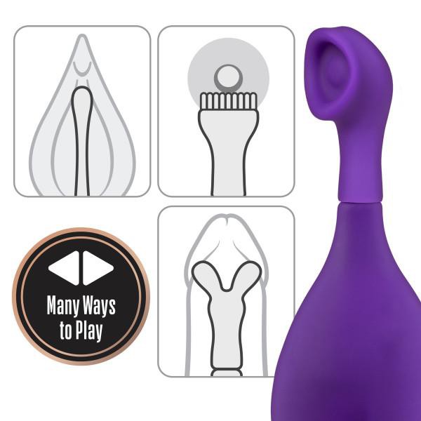 Lush Juna Vibrator with 3 Attachments by Blush Novelties