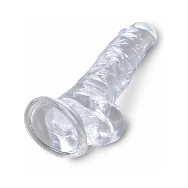 King Cock Clear 8in Cock With Balls — image 13 of 14