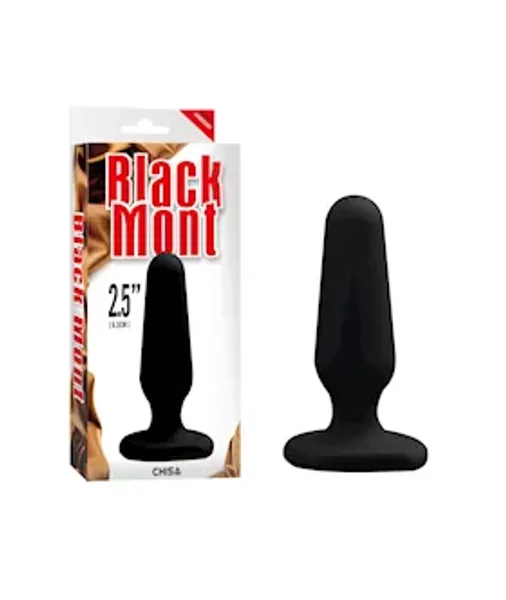 Silicone Anal Plug - 2.5 Inch - Black - 2.5 Inch