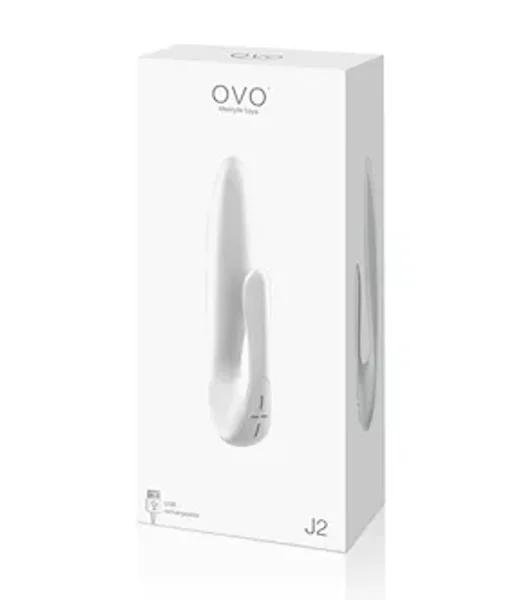 Ovo J2 Rechargeable Rabbit Vibrator - Purple — image 6 of 6