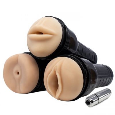 Boss Hole in One Realistic Vibrating Masturbator 10 Inch