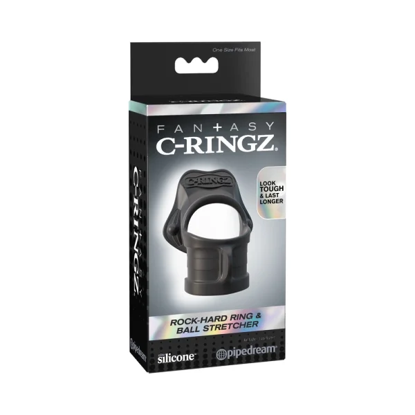 Fantasy C-ringz Rock Hard Ring & Ball-stretcher - Black