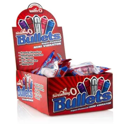 Screaming O Bullets 20 Piece Pop Box Display Assorted Colors