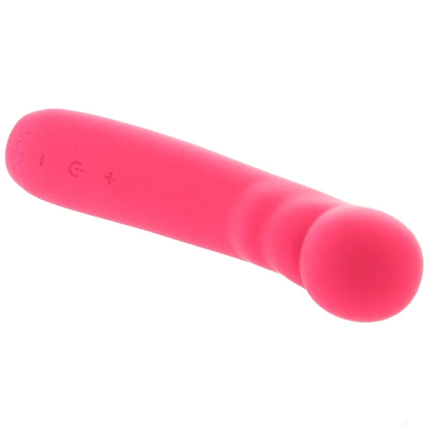 Midori Rechargeable Waterproof Silicone G-Spot Vibrator by VeDO - Foxy Pink