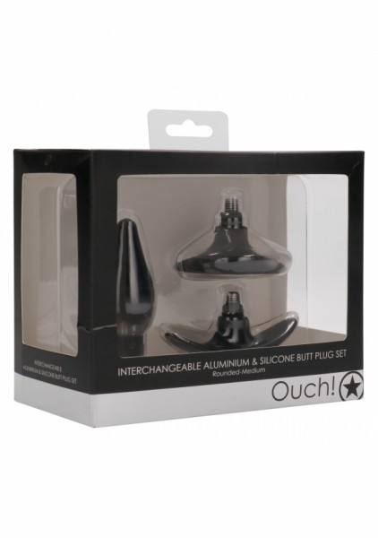 Interchangeable Butt Plug Set - Pointed Medium
