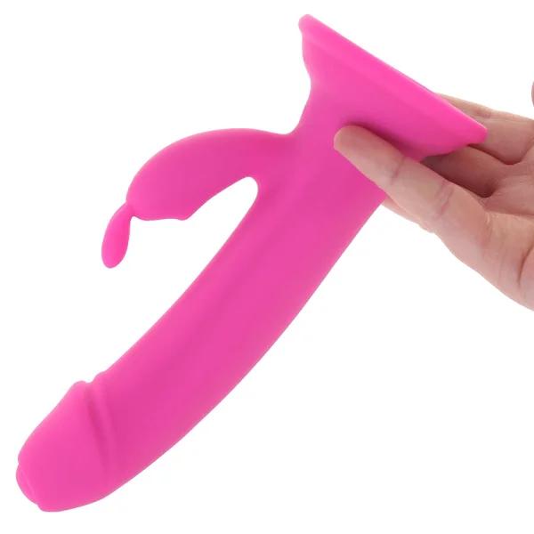 Somebunny To Love Silicone Rechargeable Waterproof Dual Stimulation Vibrator By Evolved Novelties - Pink