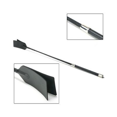 Strict Leather Hog Crop With Leather Handle Black