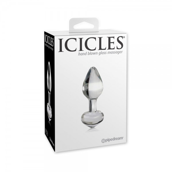 Icicles Glass Butt Plug No 44 - Clear