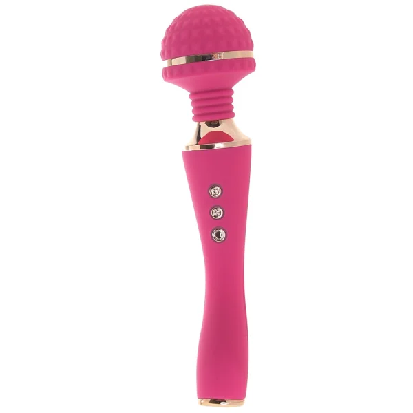 Sugar Pop Bliss Silicone Rechargeable Wand Style Vibrator - Pink