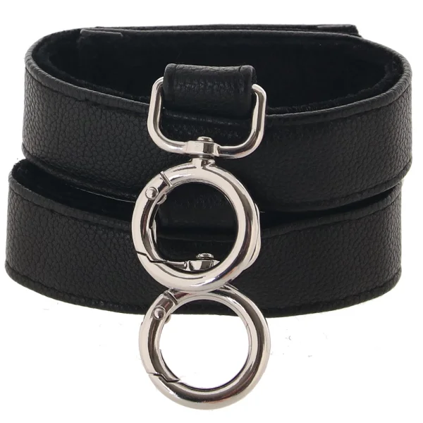 In A Bag Vegan Leather Handcuffs By Doc Johnson
