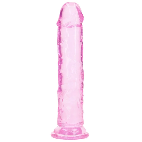 RealRock Crystal Clear Jelly 8 Inch Dildo