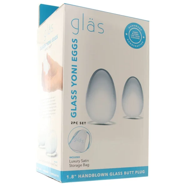 Glass Yoni Eggs 2 Piece Set