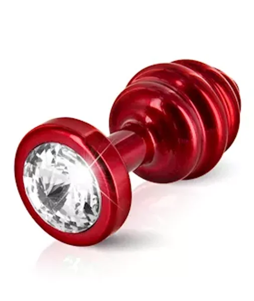 Diogol Ano Butt Plug Ribbed  35 Mm - Red - 35mm — image 3 of 4
