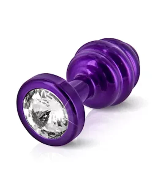 Diogol Ano Butt Plug Ribbed  30 Mm - Purple - 2.5 Inch — image 2 of 2