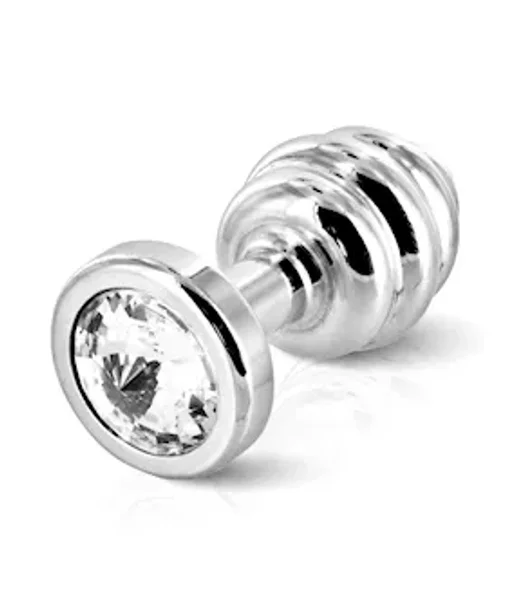 Diogol Ano Butt Plug Ribbed  Plated 30 Mm - Silver - 30mm — image 3 of 4