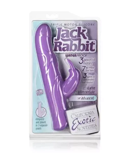Triple Motor Silicone Jack Rabbit - Purple - 9.7 Inch — image 4 of 4