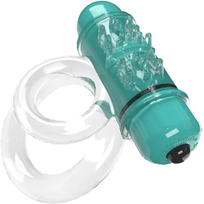 4B DoubleO 6 Super Powered Vibrating Double Cock Ring By Screaming O Kiwi