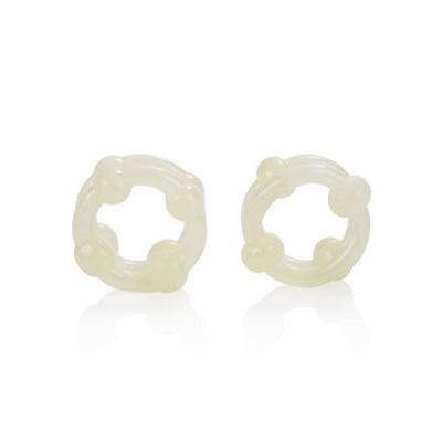 Island Rings Double Stackers Glow In The Dark White