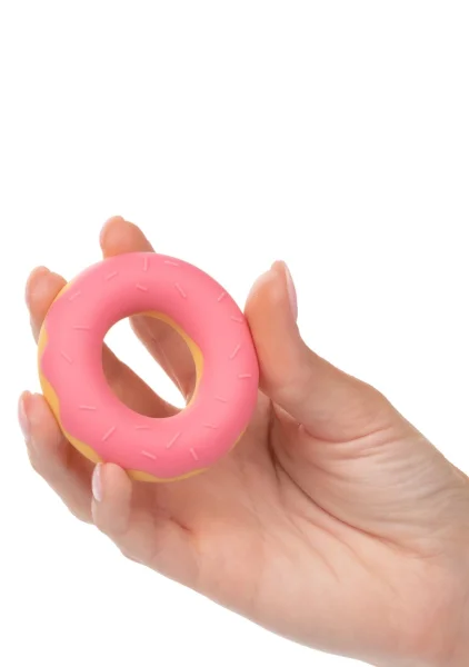Naughty Bits Dickin' Donuts Silicone Donut Cock Ring By CalExotics - Pink