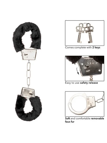 Playful Furry Cuffs - Black