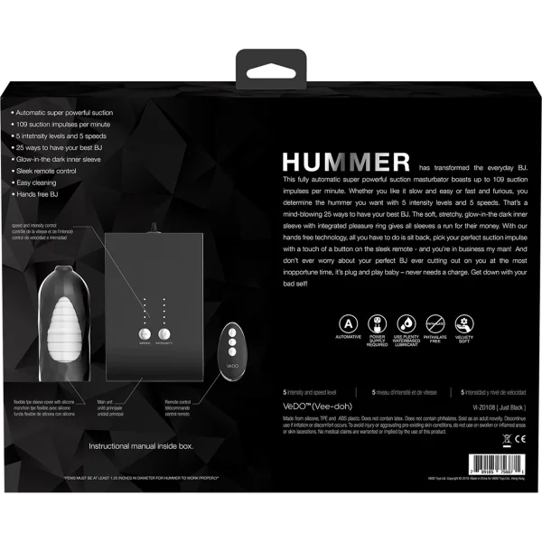 VeDO Hummer Super BJ Machine - Automatic Suction Penis Masturbator