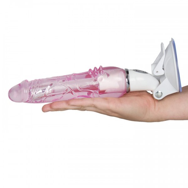 Bondara Crystal Clear Pink Showergasm Vibrator – 10 Inch — image 4 of 4