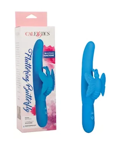 Posh 10-function Silicone Fluttering Butterfly - Blue — image 5 of 6