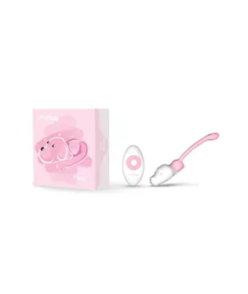 Poptoy Puppy Remote Control Vibrator - White / Pink — image 5 of 6