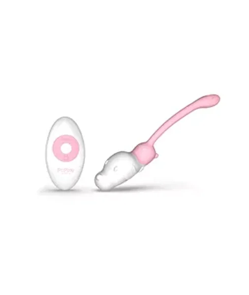Poptoy Puppy Remote Control Vibrator - White / Pink — image 4 of 6
