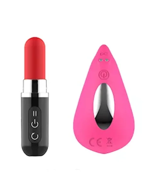 Abby Lipstick Remote Control Wearable Vibrator - Pink — image 9 of 10