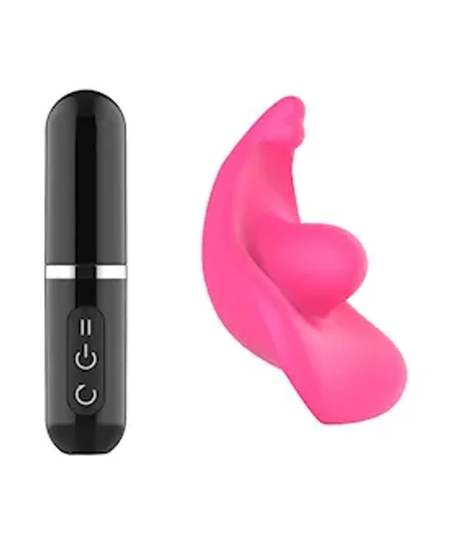 Abby Lipstick Remote Control Wearable Vibrator - Pink — image 8 of 10