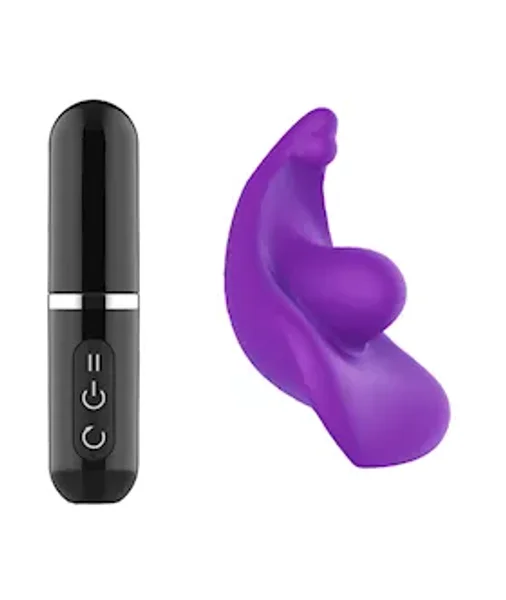 Abby Lipstick Remote Control Wearable Vibrator - Purple — image 8 of 10