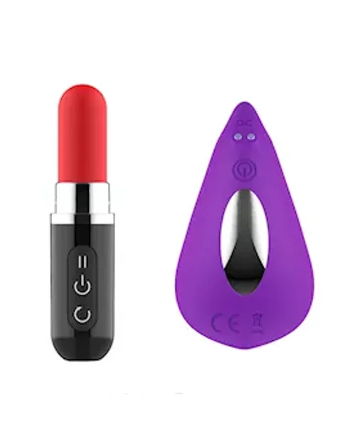 Abby Lipstick Remote Control Wearable Vibrator - Purple — image 9 of 10