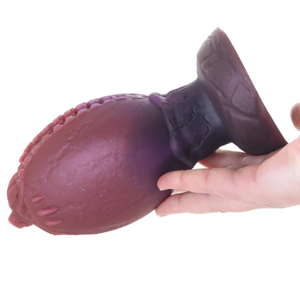 Dragon Hatch Silicone Egg 7" Butt Plug With Suction Cup By Creature Cocks - XL