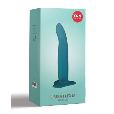 Fun Factory Limba Flex Dildo Medium Deep Sea Blue