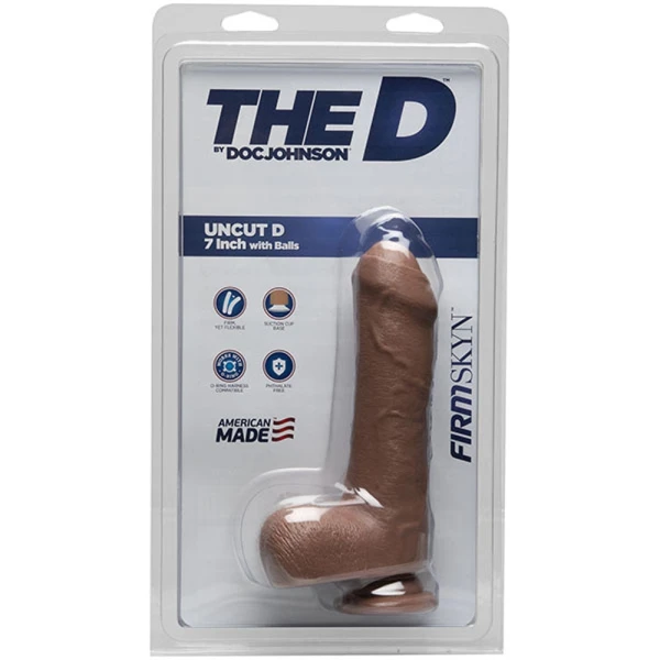 The D - Uncut D - 7 Inch with Balls - FIRMSKYN Caramel