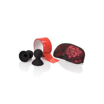 CalExotics Scandal Beginner s Fetish Kit with Blindfold Nipple Suckers and Bondage Tape