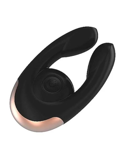 Dual Motor Clitoral Stimulator - Fancy   - Black