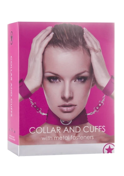 Collar with Cuffs - Pink