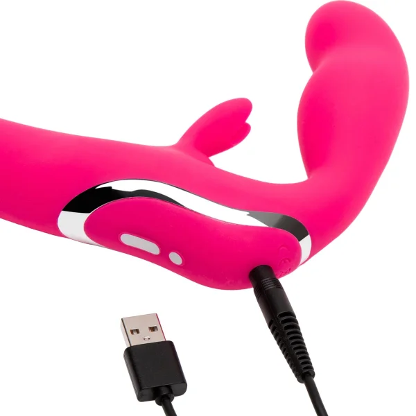 Lovehoney Happy Rabbit Strapless Strap On Vibrator with Bunny Ears