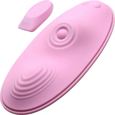 Inmi The Pulse 28X Pulsing Vibrating Silicone Waterproof Rechargeable Grinder With Remote Pink