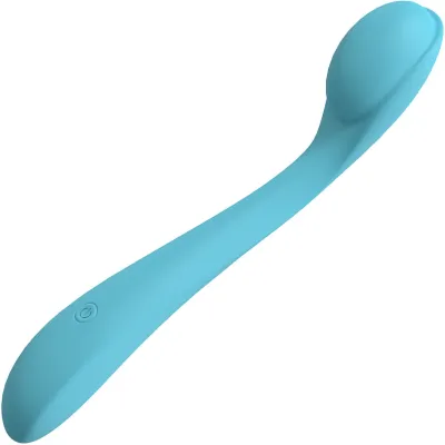 Loveline Juicy Rechargeable Waterproof Silicone Flexible G Spot Vibrator Blue
