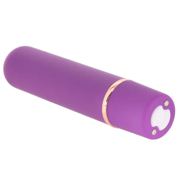 Nubii Tulla 10 Pattern Rechargeable Silicone Waterproof Bullet Vibrator By Nu Sensuelle - Purple