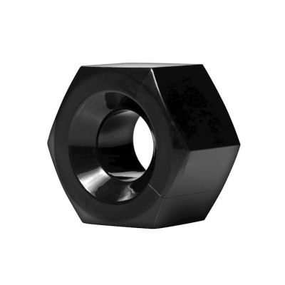 Hex Heavy Duty Cock Ring And Ball Stretcher Black
