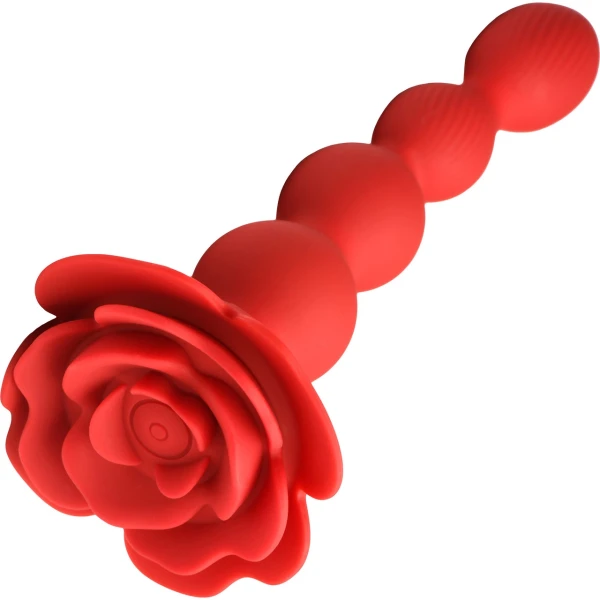 Bloomgasm Rose Twirl Vibrating & Rotating Anal Beads